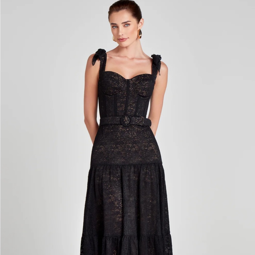 Nadine Merabi Miranda Black Dress NWT